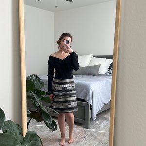 Candie’s elegant dress. Very soft and warm. Off the shoulder dress.